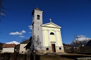 Alla Madonna delle Cime sul Corno Zuccone (1458 m) ad anello da Reggetto di Vedeseta in Val Taleggio il 13 gennaio 2018- FOTOGALLERY